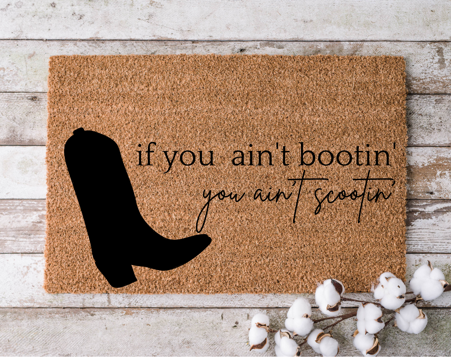 Boot Scootin Country Doormat