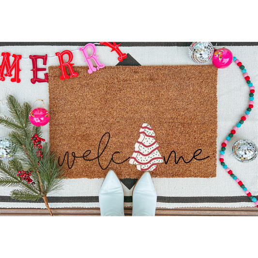 Christmas Cake Doormat