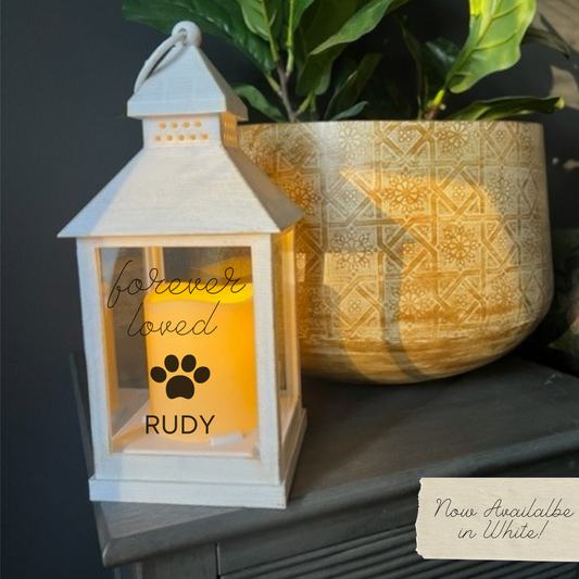 Personalized Lantern, Pet Memorial Gift Lantern, Always in Your Heart, Custom Lantern, In Memory, Dog Pet Loss, Bereavement