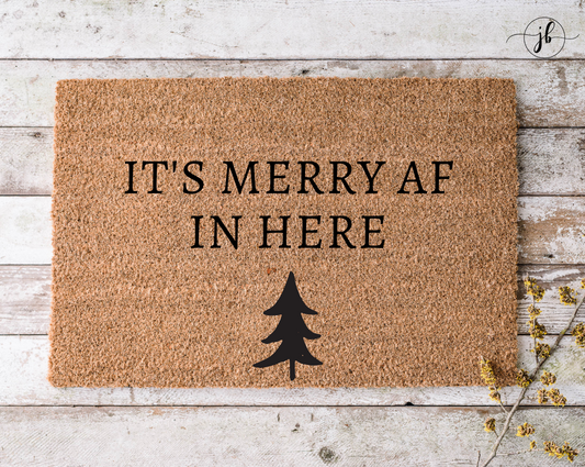 Merry AF Doormat