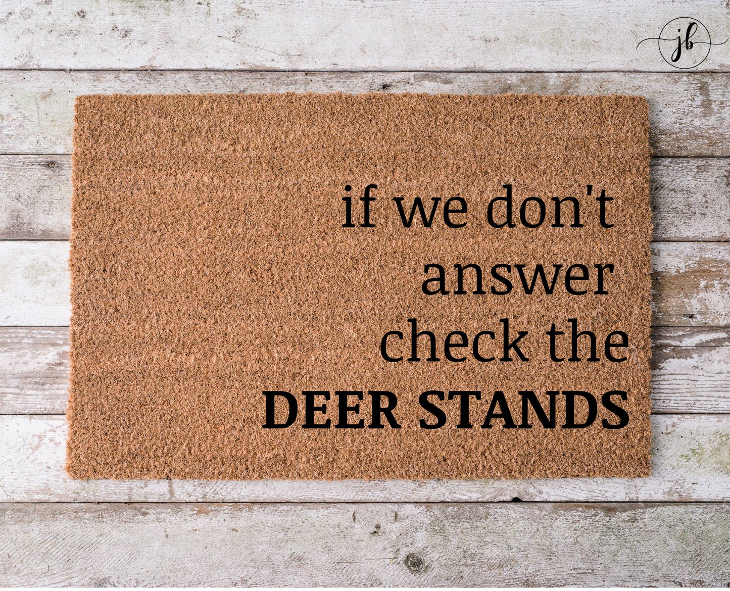 Check the Deer Stands Doormat