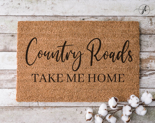 Country Toads Take Me Home Welcome Mat